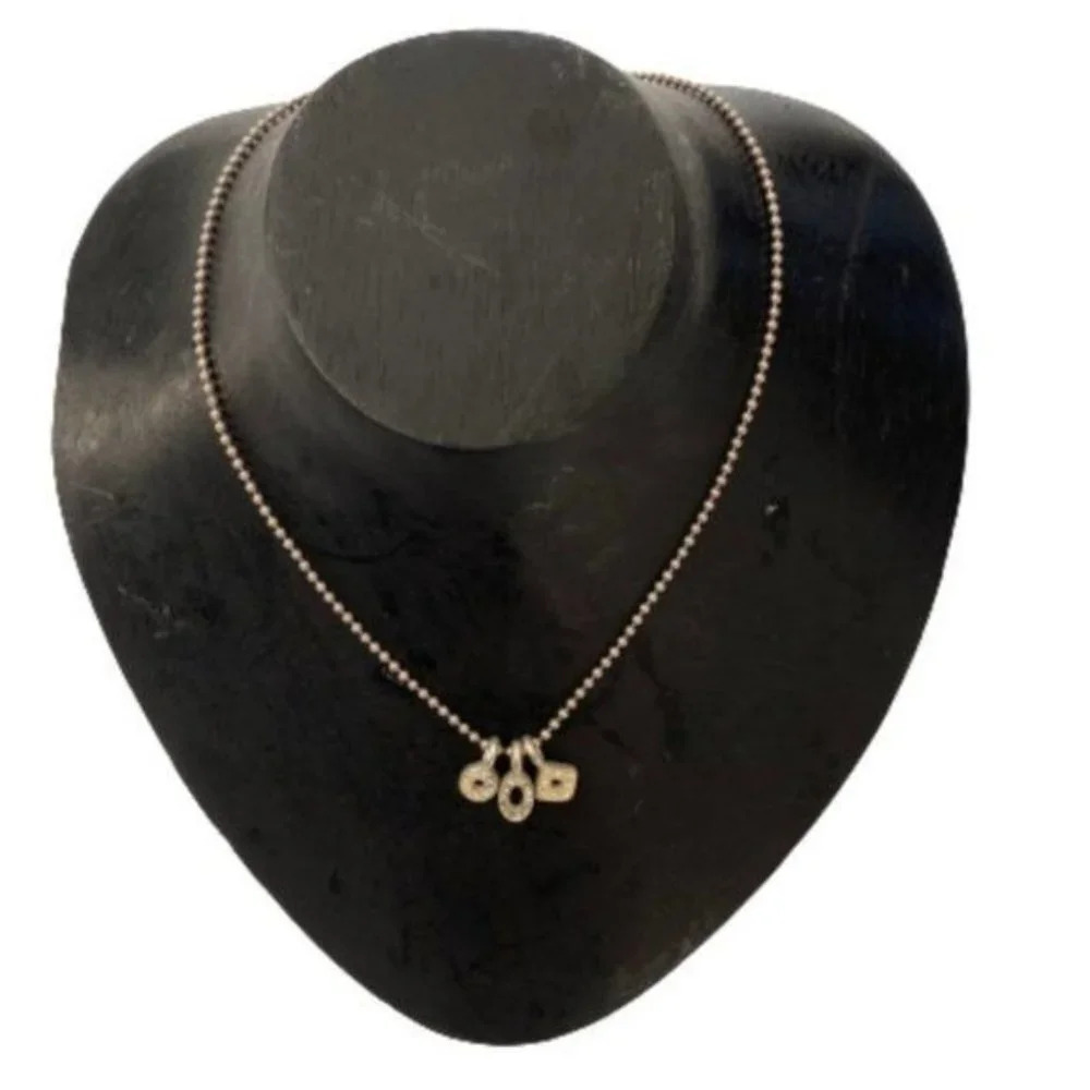 Vintage Roberta Chiarella Modernist Charm Necklace